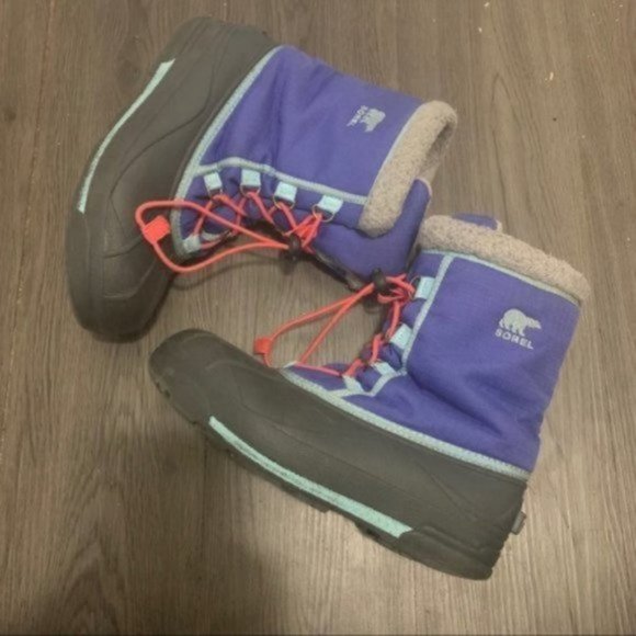 Sorel purple blue winter snow boots size 6 - Picture 2 of 11